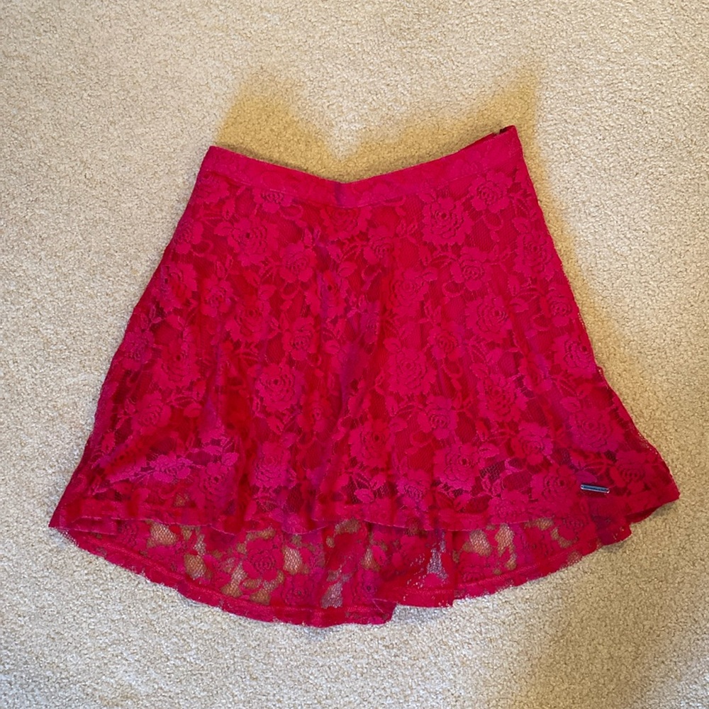 a&f lace skirt